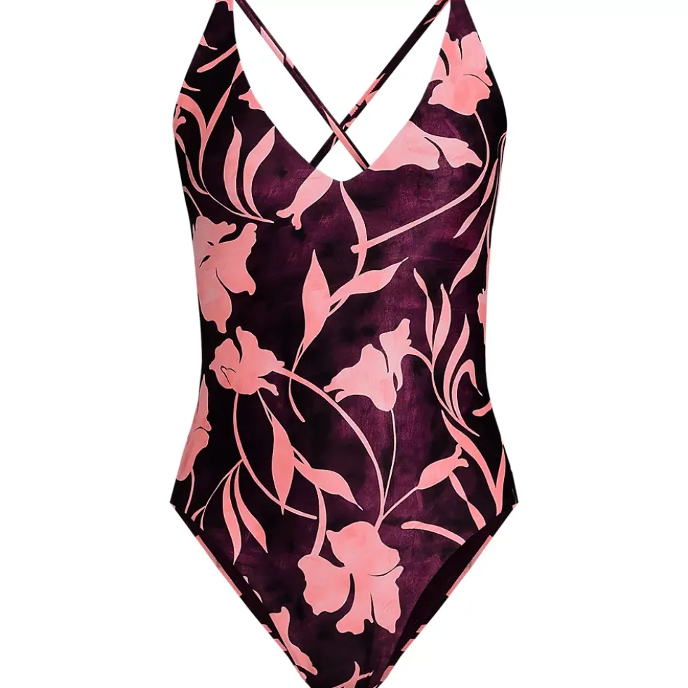 Andie x Lands' End Women's Tugless Elwood One Piece Swimsuit
