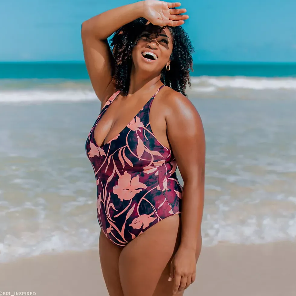 Andie x Lands' End Women's Tugless Elwood One Piece Swimsuit