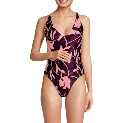 Andie x Lands' End Women's Tugless Elwood One Piece Swimsuit