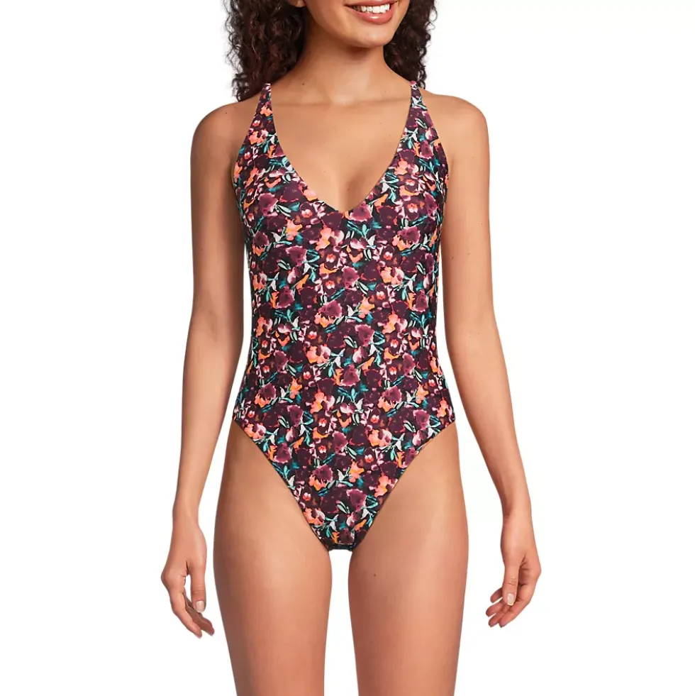Andie x Lands' End Women's Tugless Elwood One Piece Swimsuit