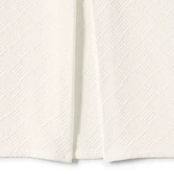 Basketweave Cotton Matelasse Bedskirt