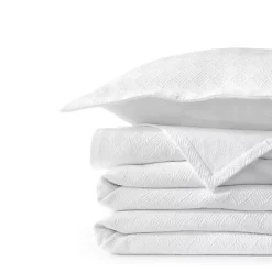 Basketweave Cotton Matelasse Coverlet