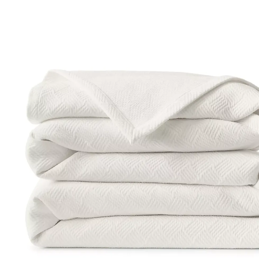 Basketweave Cotton Matelasse Coverlet