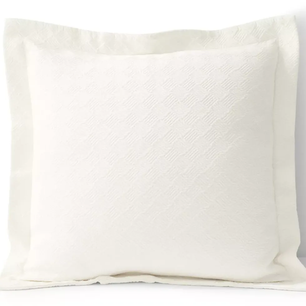 Basketweave Cotton Matelasse Coverlet