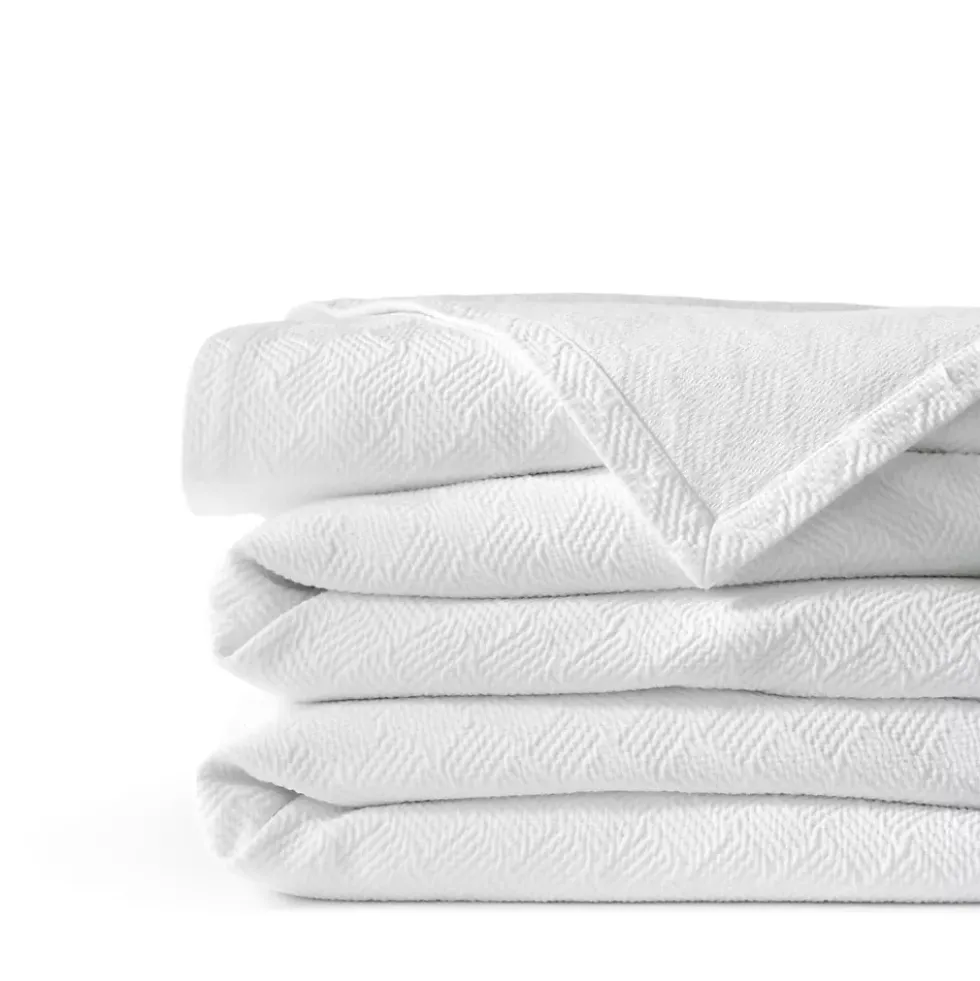 Basketweave Cotton Matelasse Coverlet
