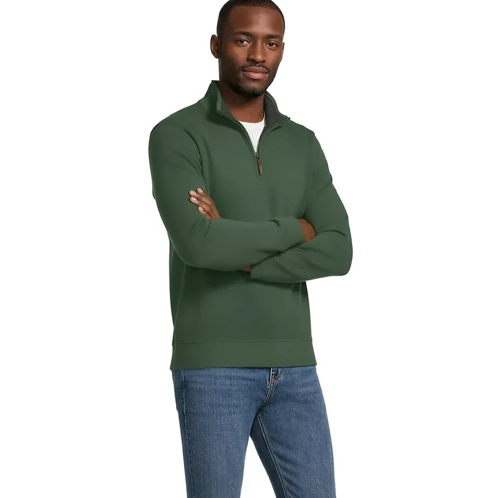 Bedford Rib Quarter Zip Pullover Sweater