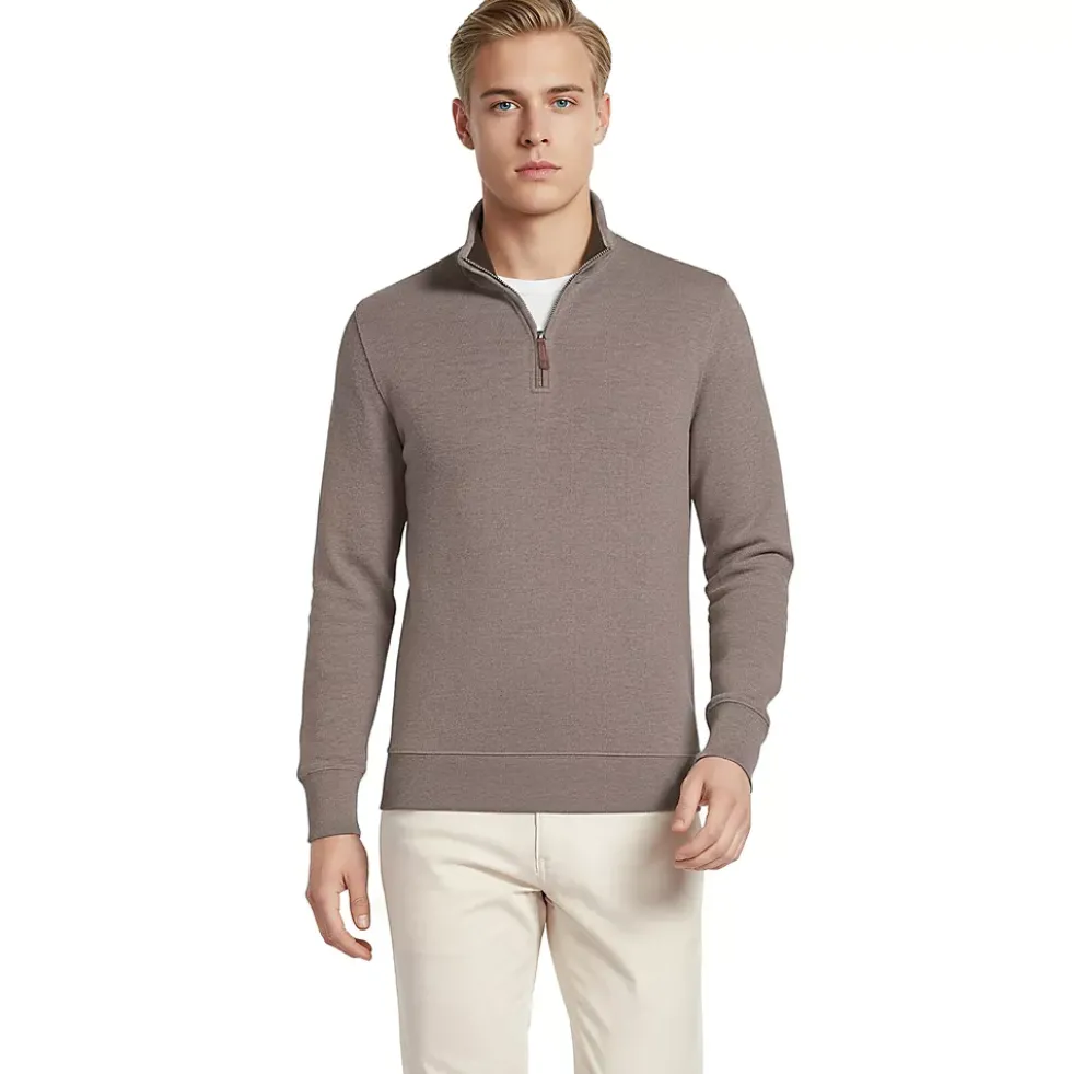 Bedford Rib Quarter Zip Pullover Sweater