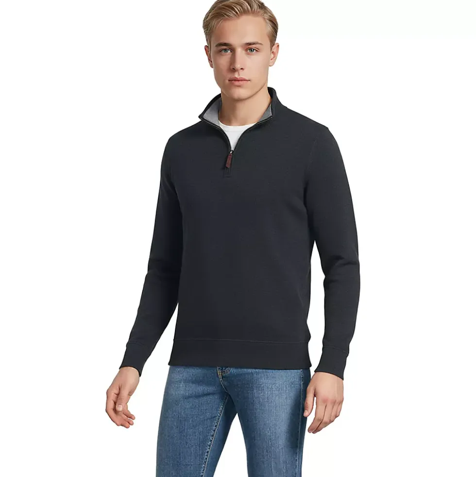 Bedford Rib Quarter Zip Pullover Sweater