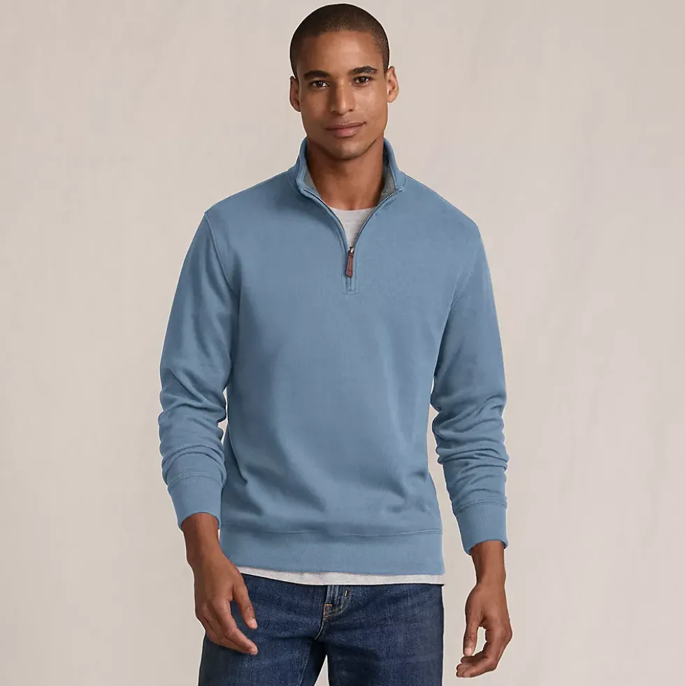 Bedford Rib Quarter Zip Pullover Sweater