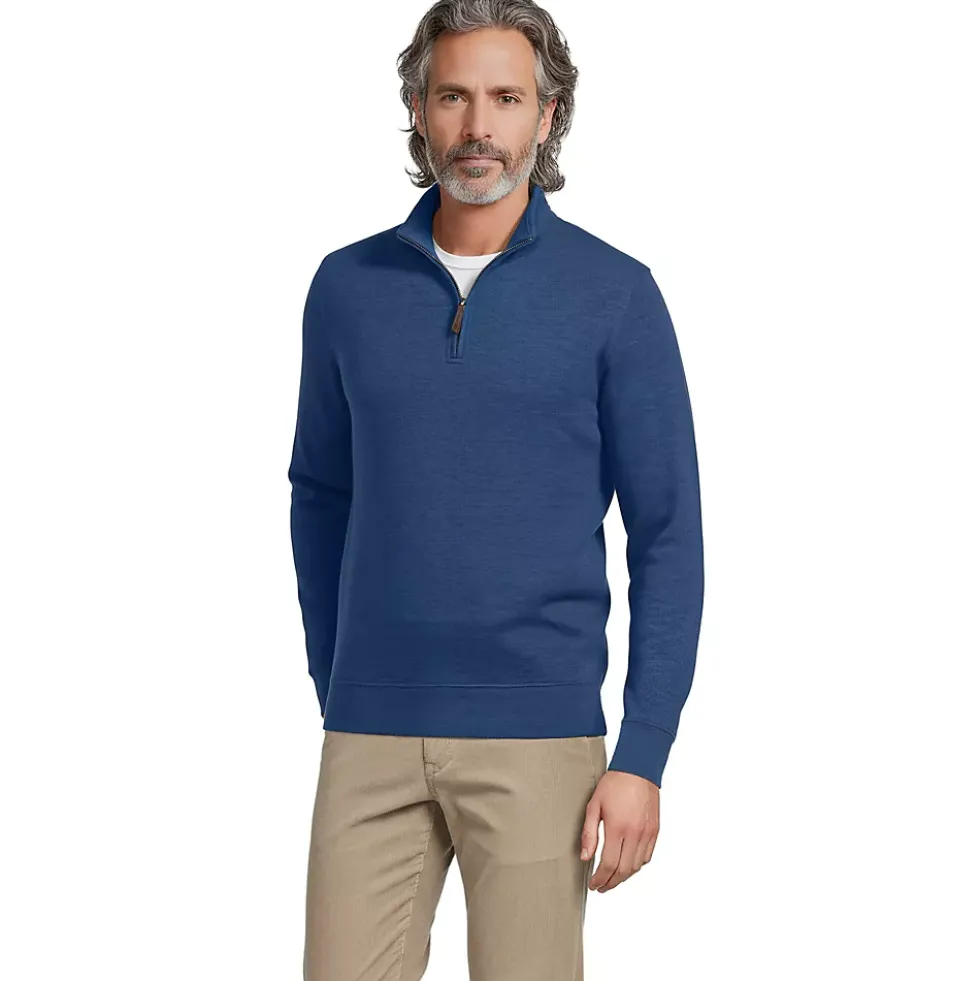 Bedford Rib Quarter Zip Pullover Sweater