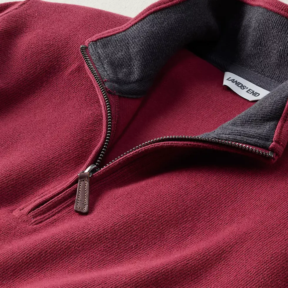 Bedford Rib Quarter Zip Pullover Sweater
