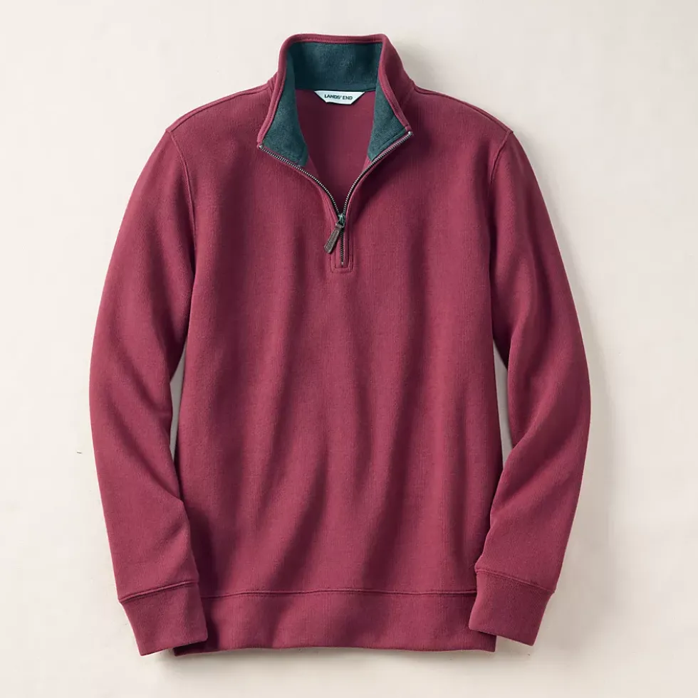 Bedford Rib Quarter Zip Pullover Sweater
