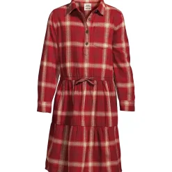 Blake Shelton x Lands' End Girls Flannel Dress