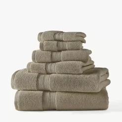 Blue Loom Liam Odor Resistant Cotton 6 Piece Bath Towel Set