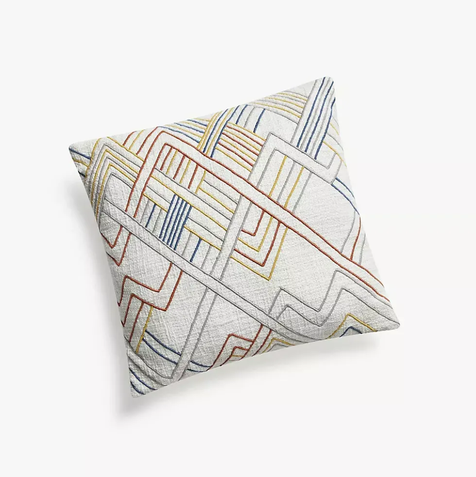 Blue Loom Savanah Lattice Cord Cotton Decorative Throw Pillow
