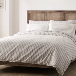 Blue Loom Saylor Stripe Cotton Duvet Cover Set