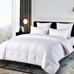 Blue Ridge Home Fashions Damask Stripe Duraloft Down Alternative Comforter