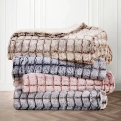 Blue Ridge Home Fashions MicroMink Sherpa Reversible Throw Blanket