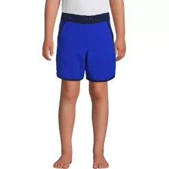 Boys Active Stretch Curved Hem Long Board Short
