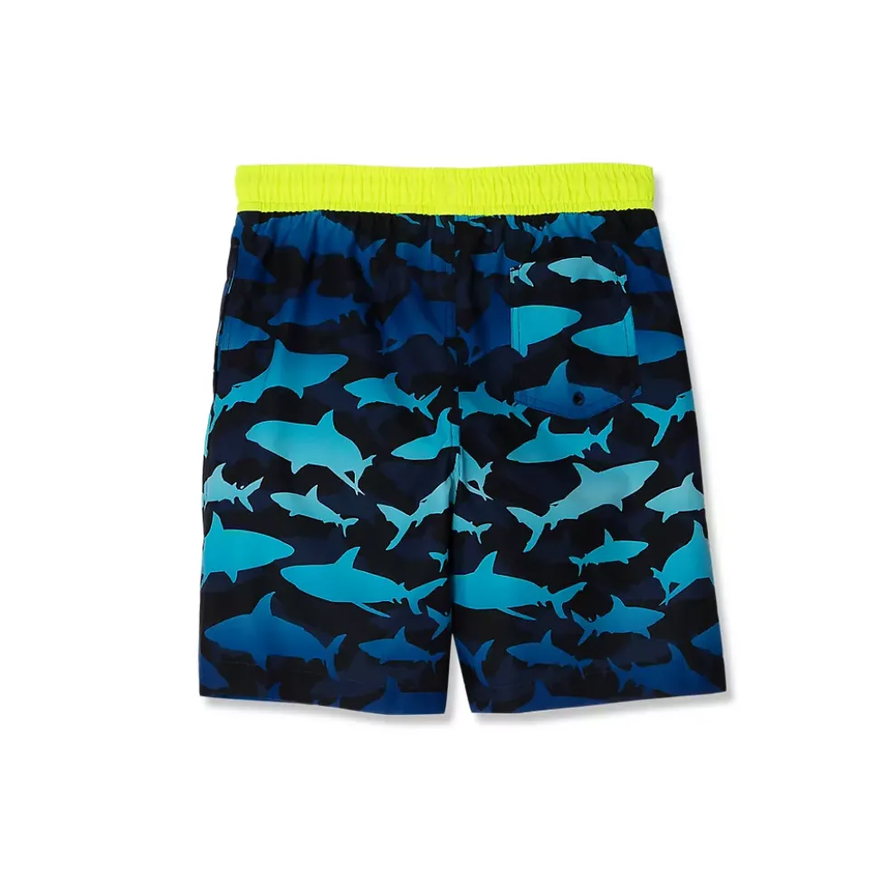 Boys Active Stretch Swim Trunks