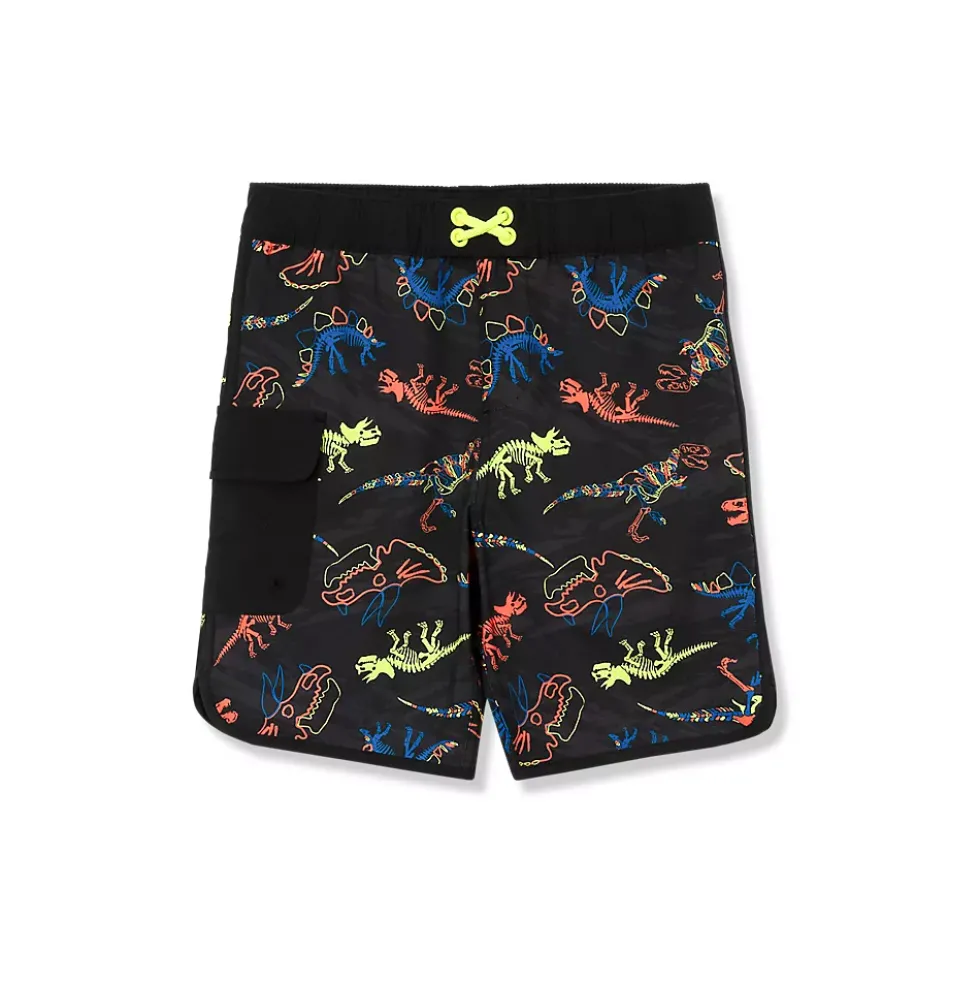 Boys Chlorine Resistant Cargo Hydroliner Long Board Shorts