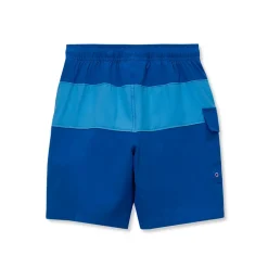 Boys Chlorine Resistant Colorblock Hydroliner Board Swim Trunks