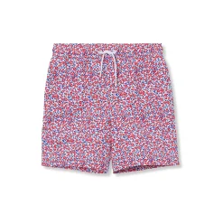 Boys Chlorine Resistant 5in Swim Trunks with Mesh Liner