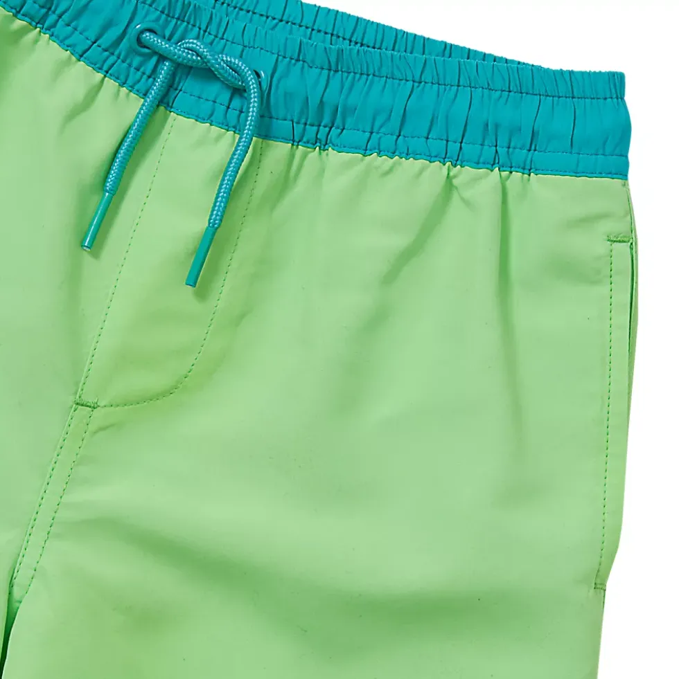 Boys Chlorine Resistant 5in Swim Trunks with Mesh Liner