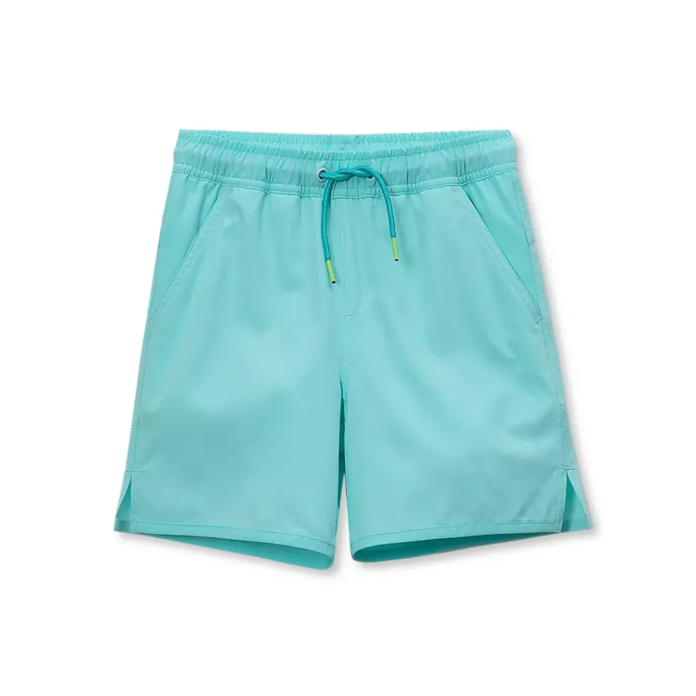 Boys Chlorine Resistant Magic Print Hydroliner Sport Swim Trunks