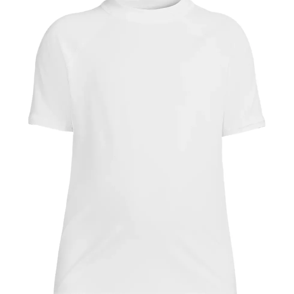 Boys Chlorine Resistant Short Sleeve Crew Neck UPF 50 Rash Guard