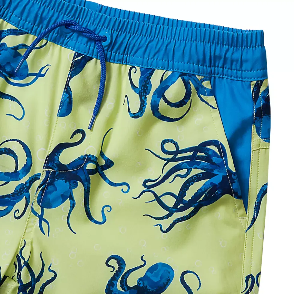 Boys Chlorine Resistant Stretch Hydroliner Sport Swim Trunks