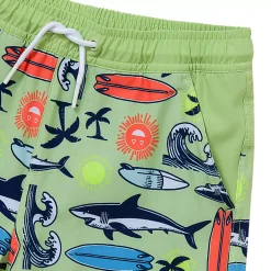 Boys Chlorine Resistant Stretch Hydroliner Sport Swim Trunks