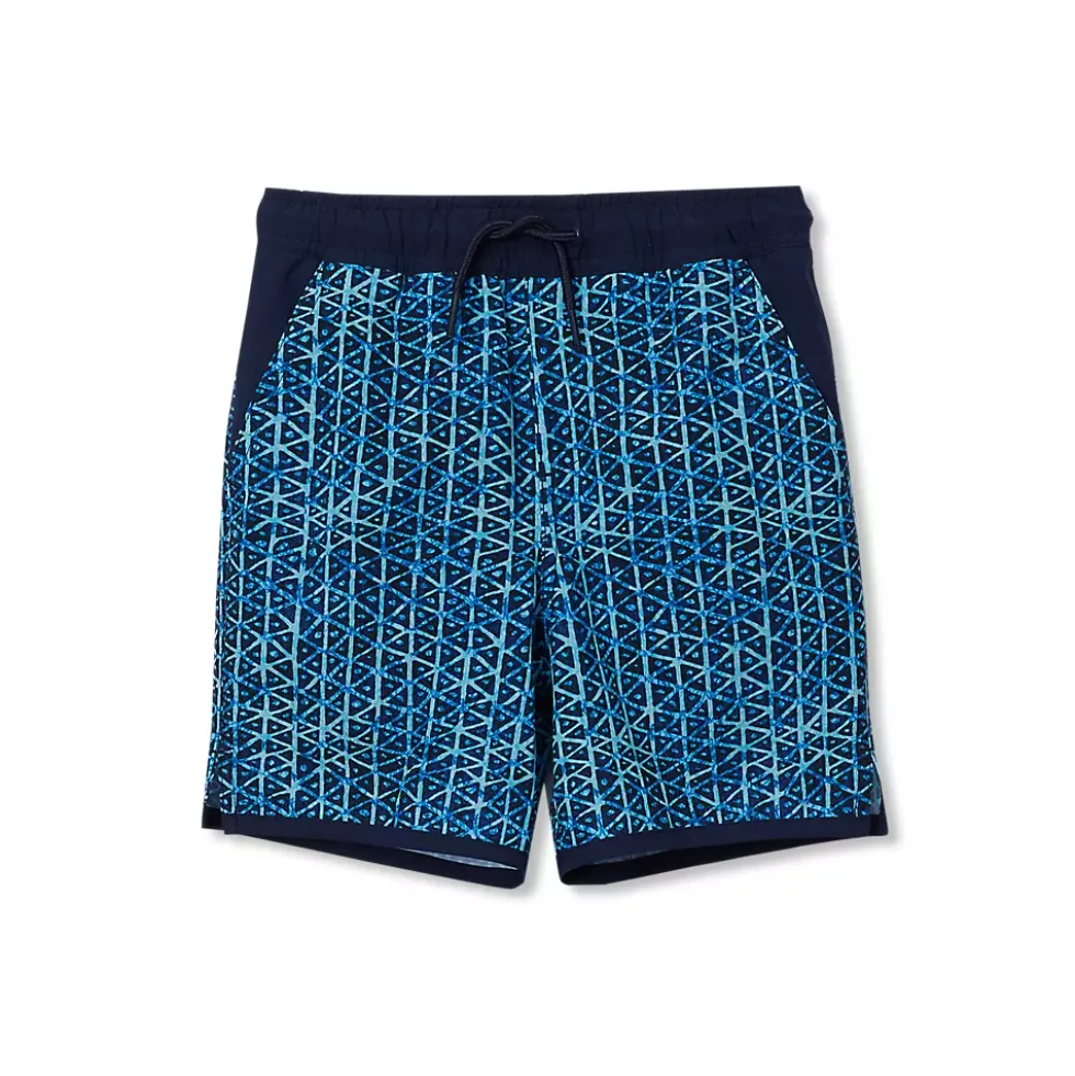 Boys Chlorine Resistant Stretch Hydroliner Sport Swim Trunks