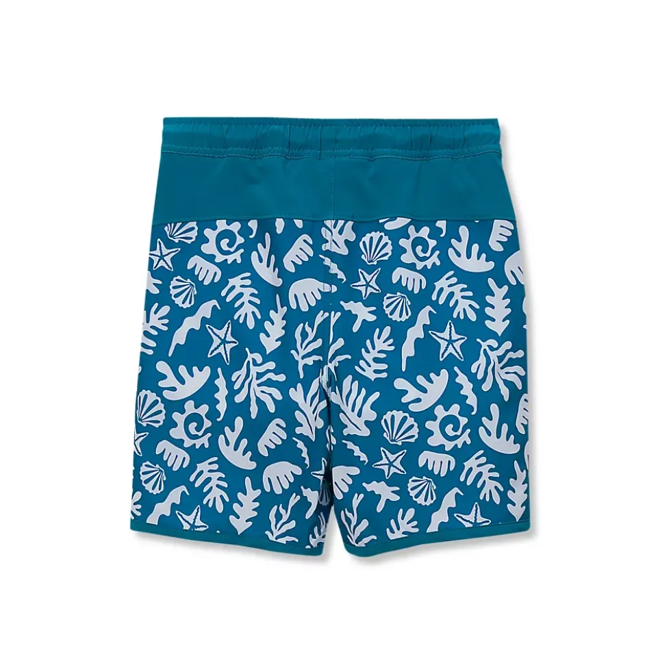 Boys Chlorine Resistant Stretch Hydroliner Sport Swim Trunks