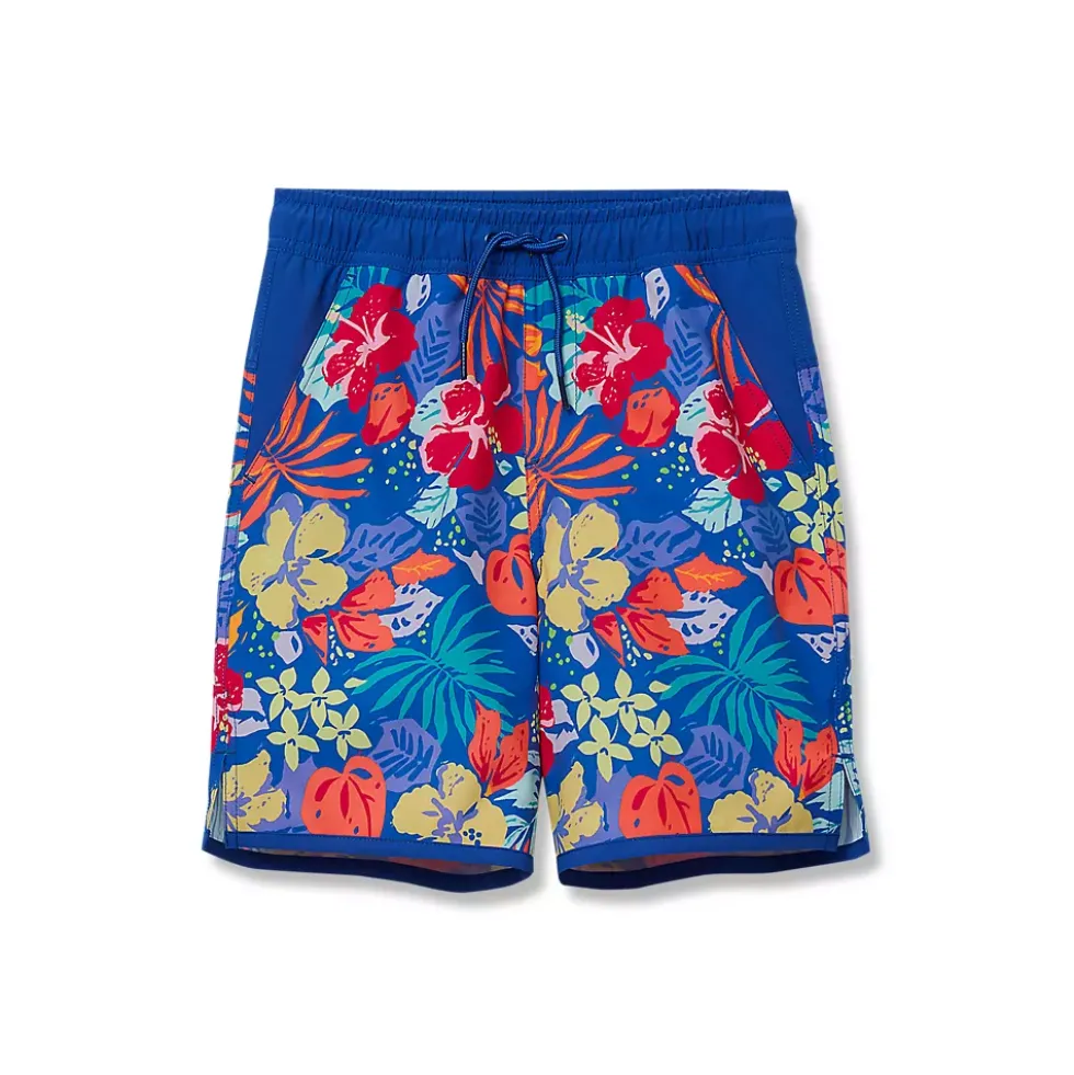 Boys Chlorine Resistant Stretch Hydroliner Sport Swim Trunks
