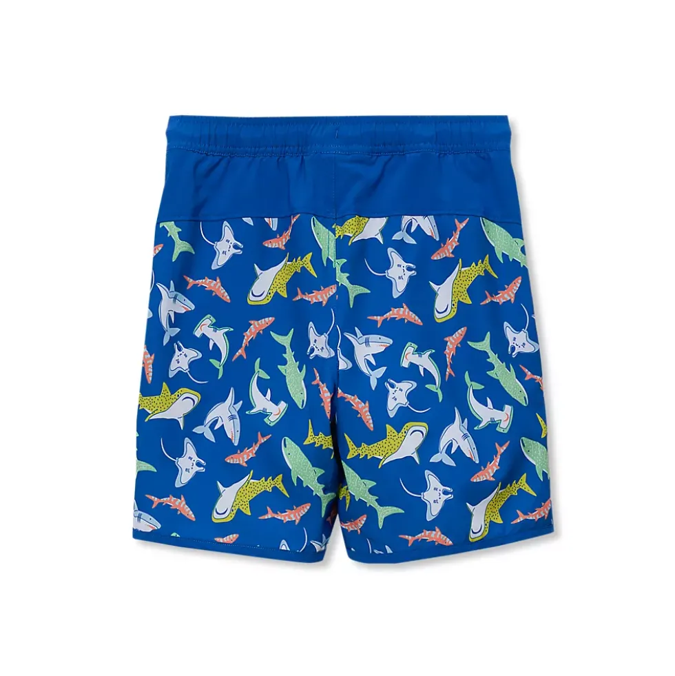 Boys Chlorine Resistant Stretch Hydroliner Sport Swim Trunks