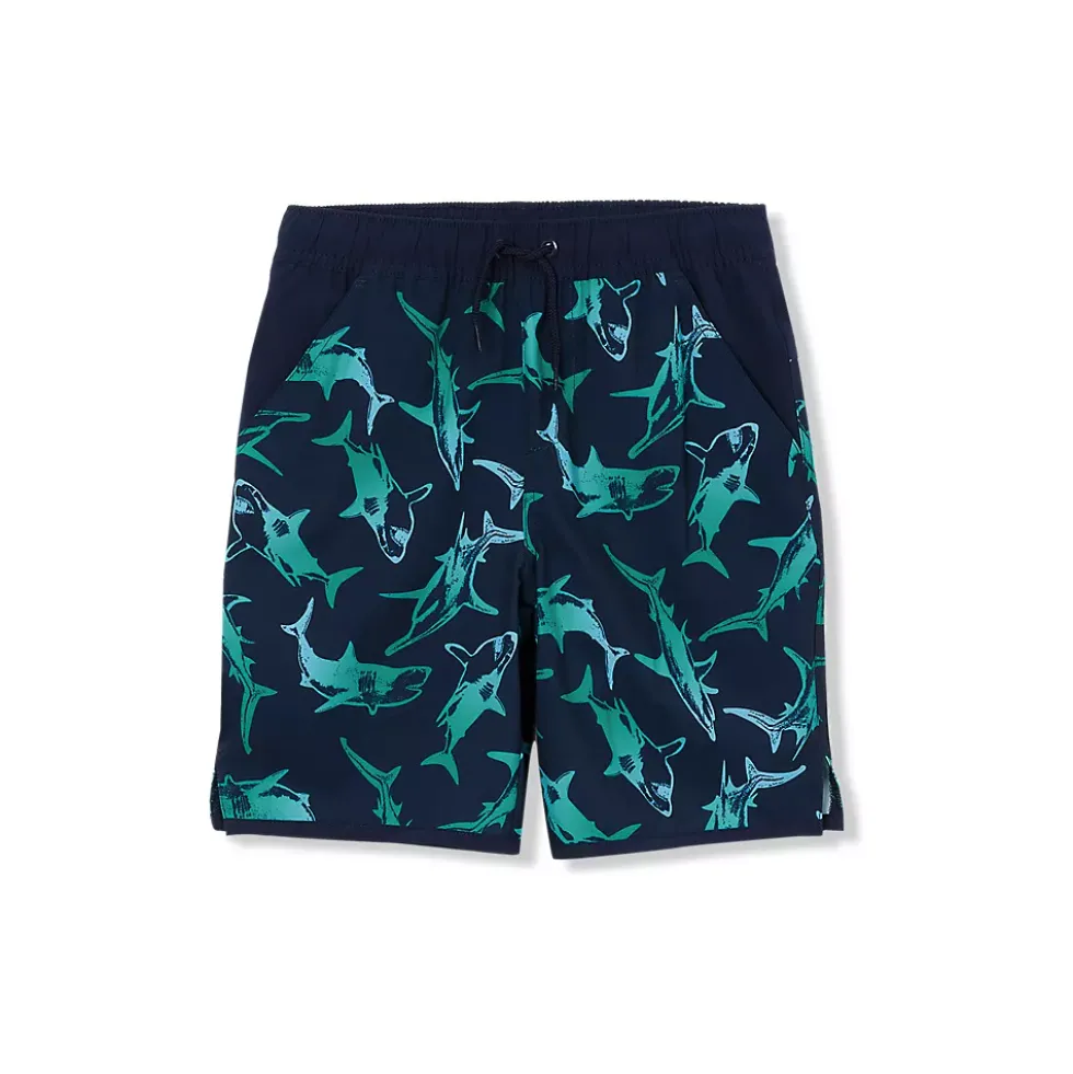 Boys Chlorine Resistant Stretch Hydroliner Sport Swim Trunks