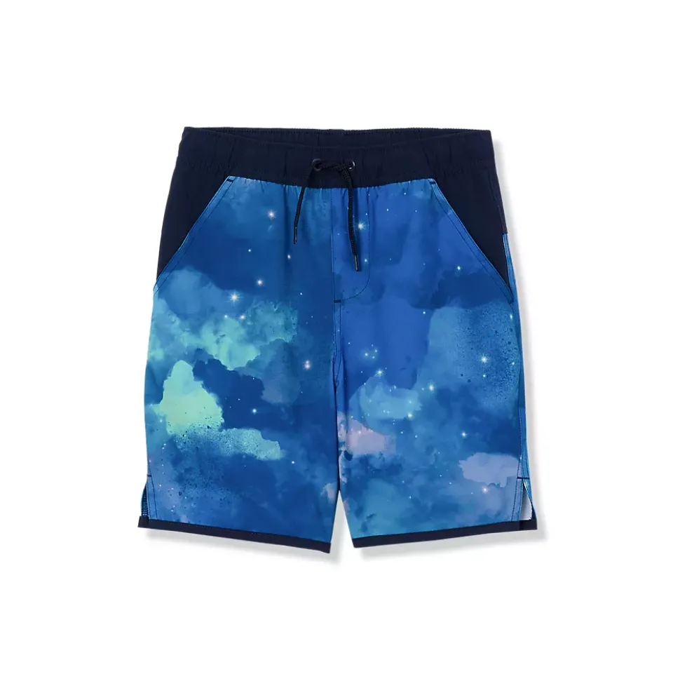 Boys Chlorine Resistant Stretch Hydroliner Sport Swim Trunks