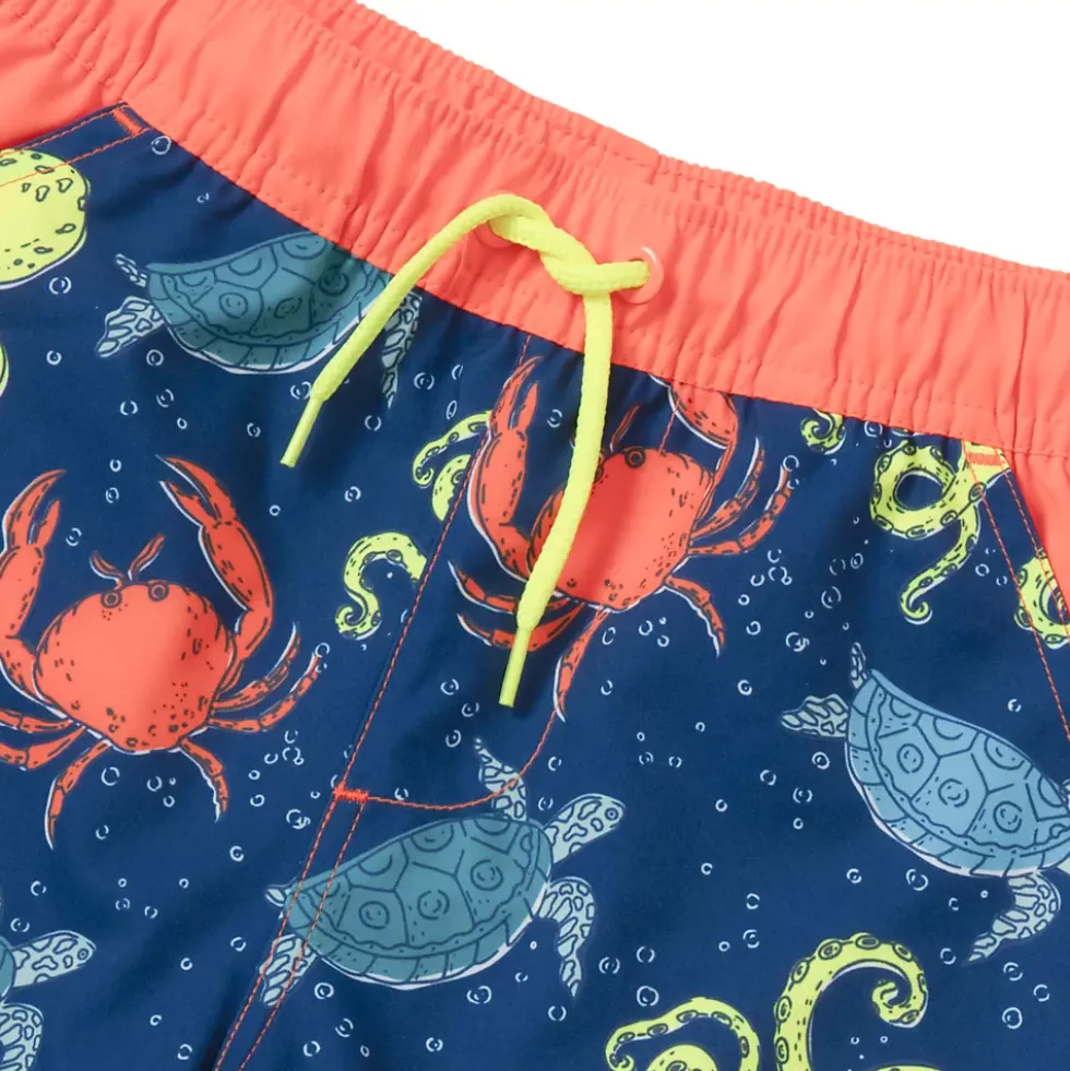 Boys Chlorine Resistant Stretch Hydroliner Sport Swim Trunks