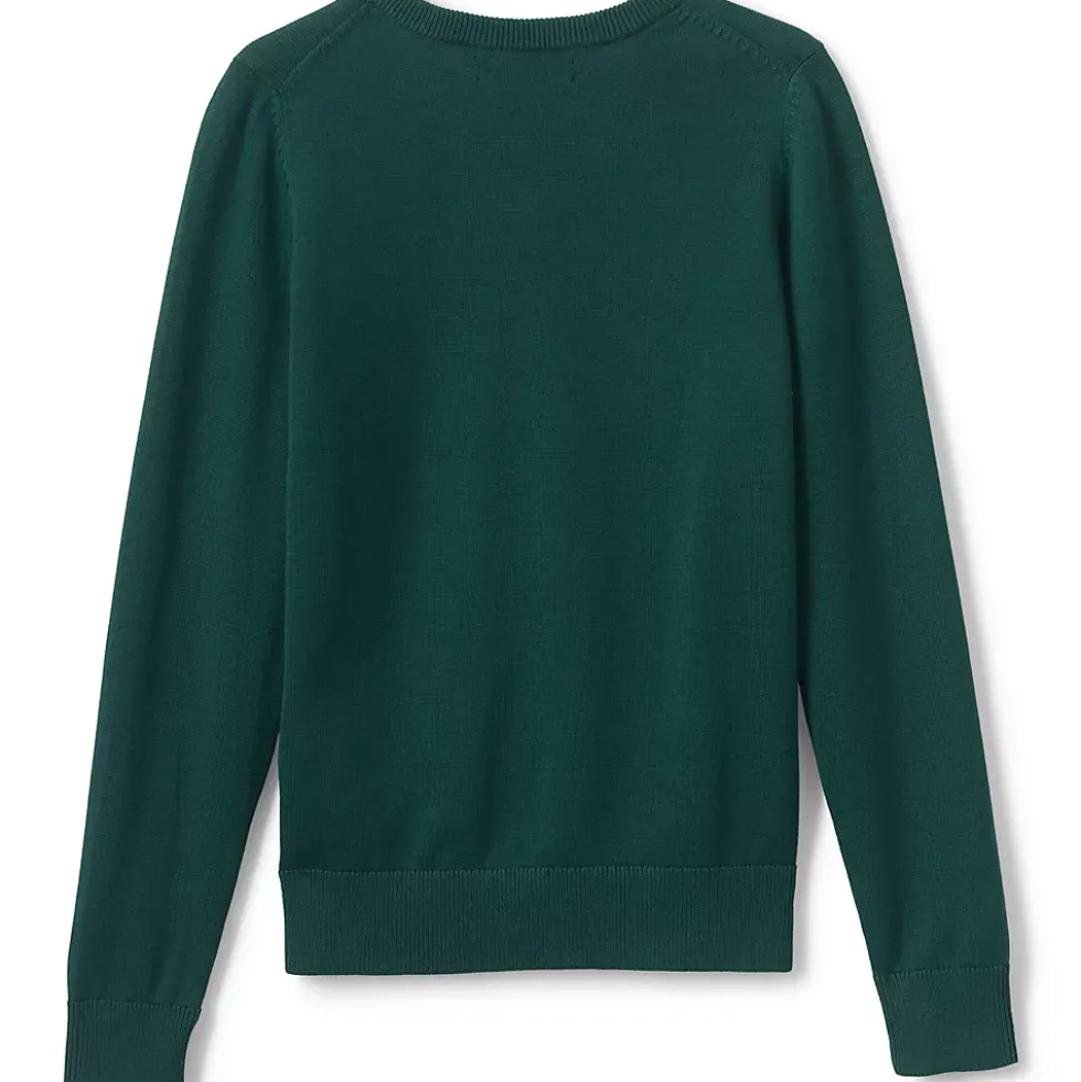 Boys Cotton Modal Fine Gauge V-neck Sweater