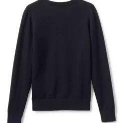 Boys Cotton Modal Fine Gauge V-neck Sweater