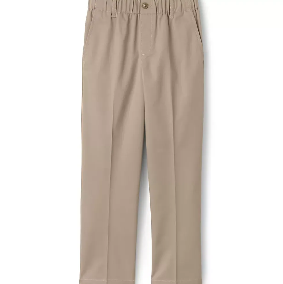 Boys Elastic Waist Pull-On Chino Pants