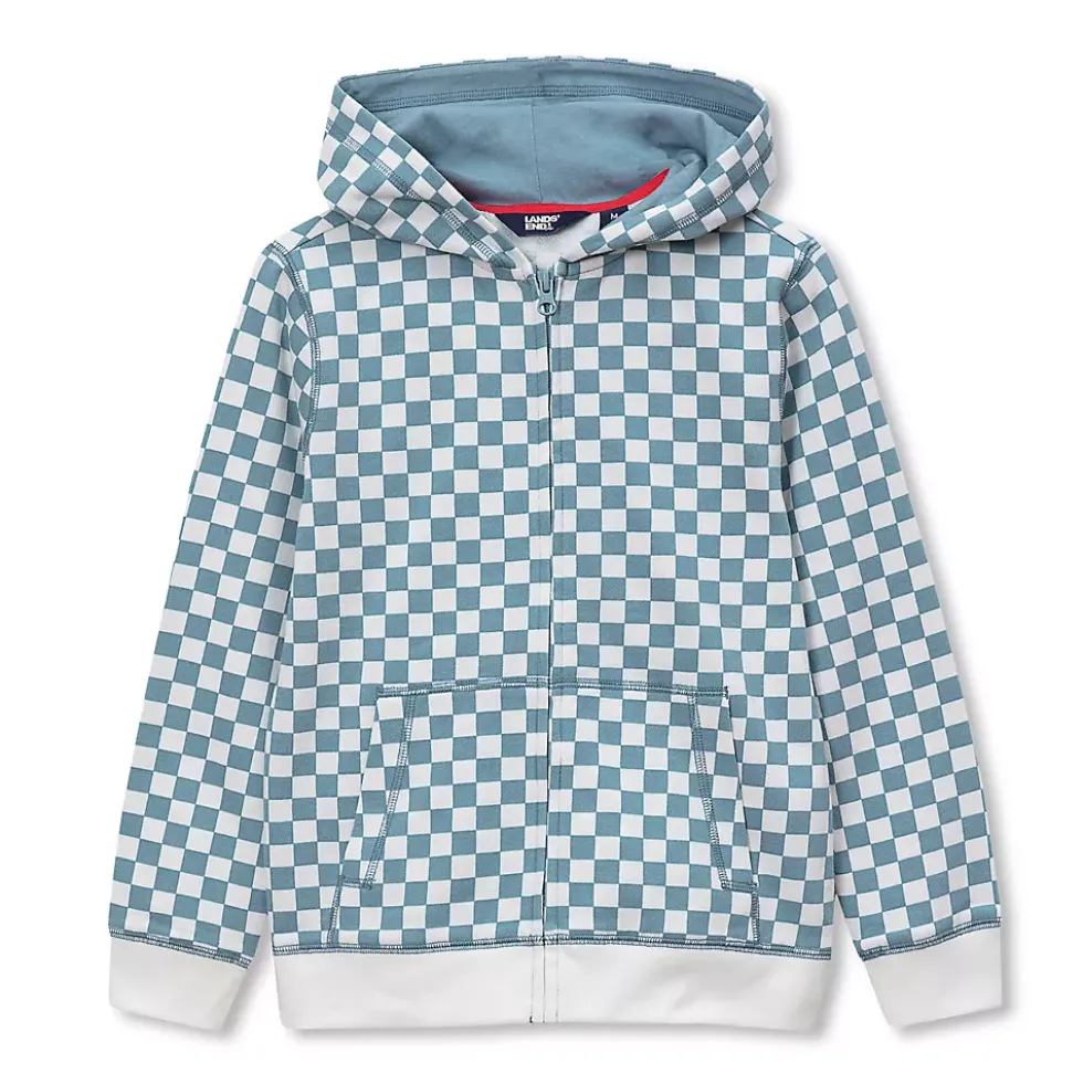 Boys Full Zip French Terry Hooded Sweatshirt