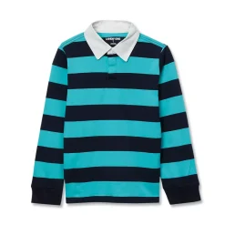 Boys Husky Long Sleeve Collared Rugby Shirt
