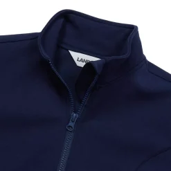 Boys Husky Long Sleeve Knit Full Zip Mock Neck Sweatshirt