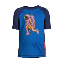Boys Husky Short Sleeve Athletic Graphic T-Shirt