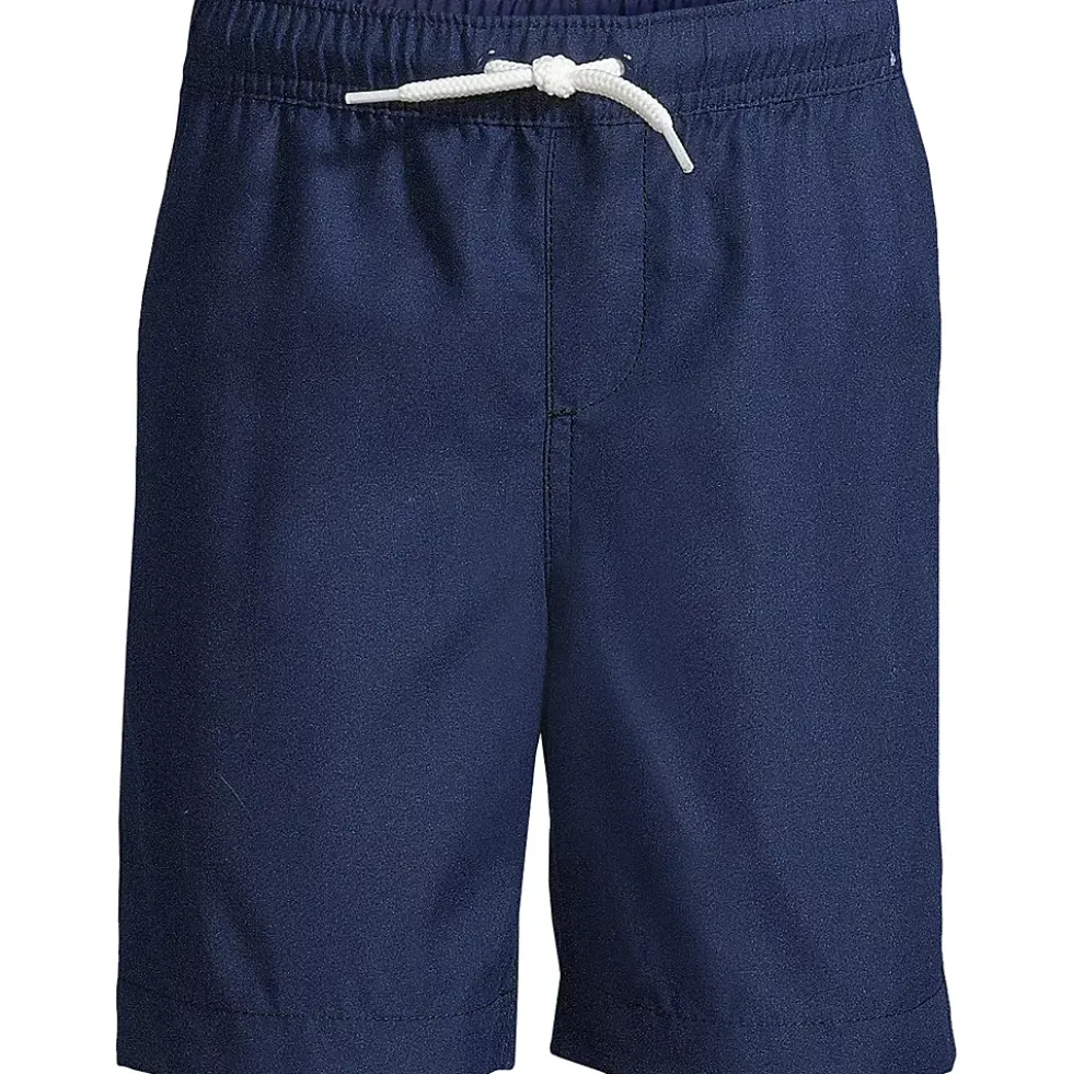Boys Husky Solid Volley Swim Trunks