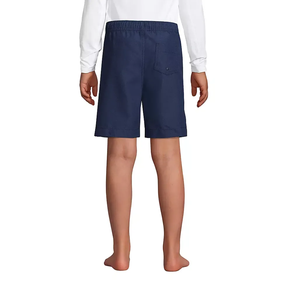 Boys Husky Solid Volley Swim Trunks