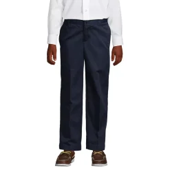 Boys Iron Knee Blend Plain Front Chino Pants