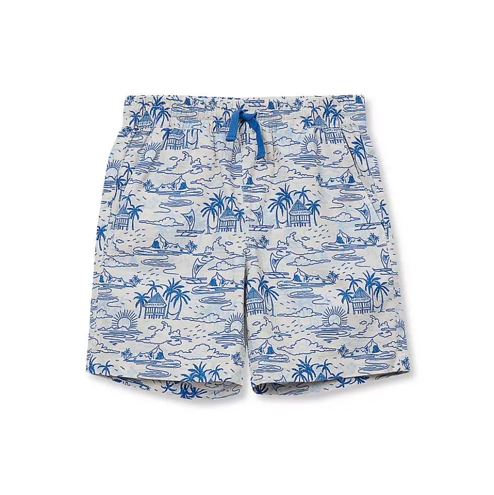 Boys Linen Slub Shorts
